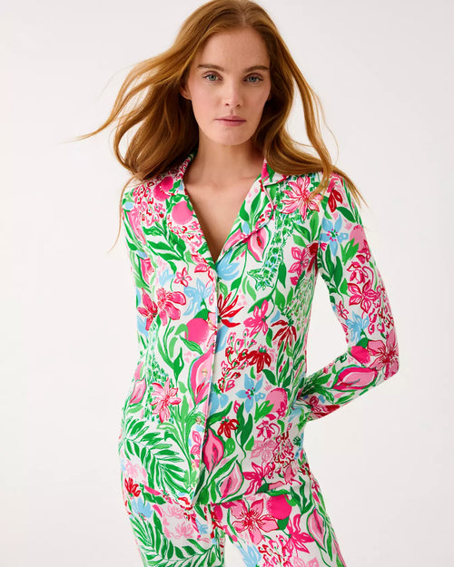 The “Glowing Gardens” PJs by Lilly Pulitzer