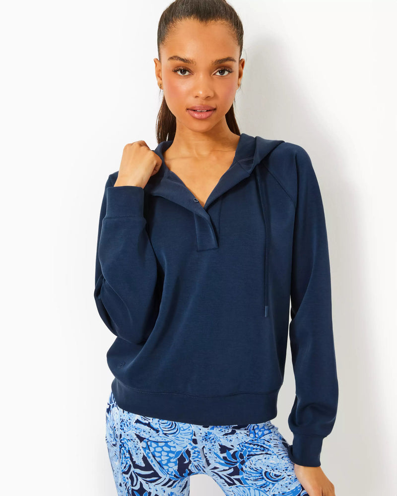 The "Low Tide Navy" UPF 50+ Kendy Pullover by Lilly Pulitzer