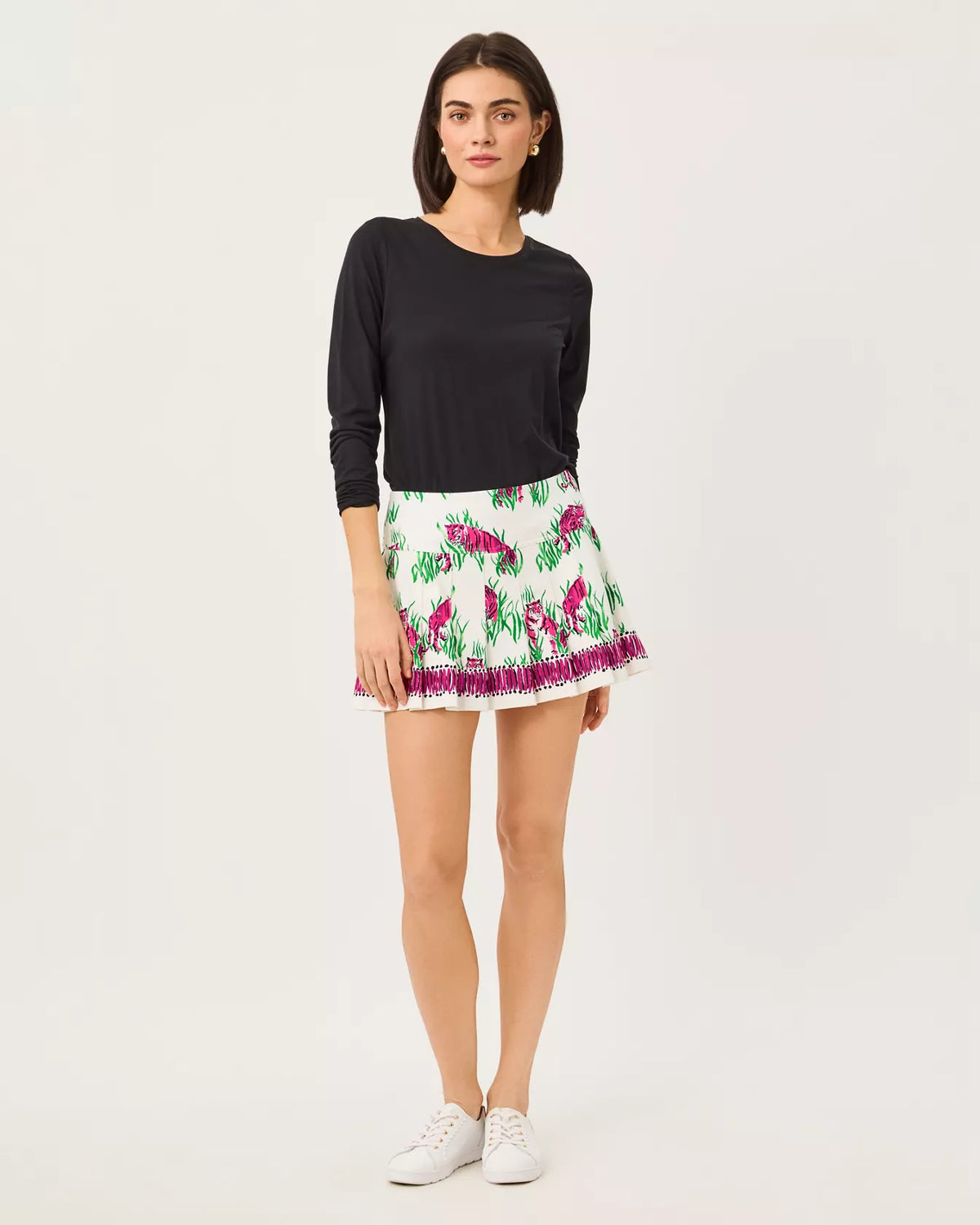 The "Noir" UPF 50+ Luxletic Westley Long Sleeve Active Tee by Lilly Pulitzer