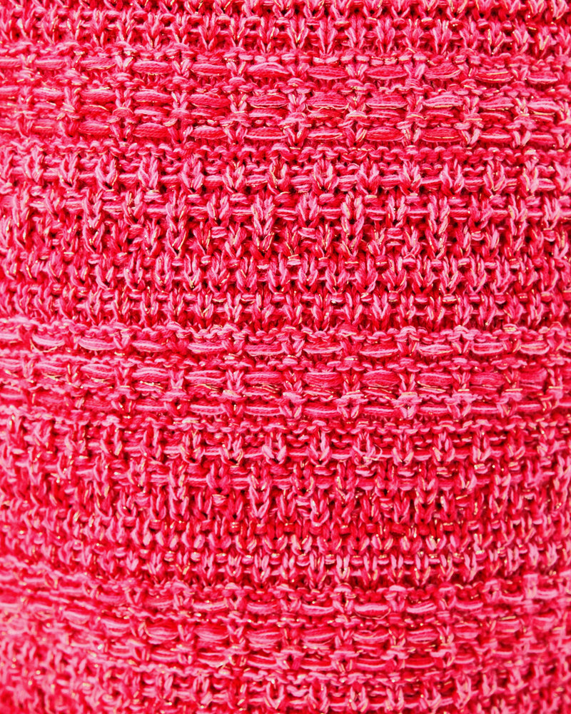 The "Cherry Red Metallic Marl" Girls Lolo Sweater Dress by Lilly Pulitzer