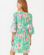 The "Multi Plumes In Bloom" Jannie V-Neck Dress by Lilly Pulitzer