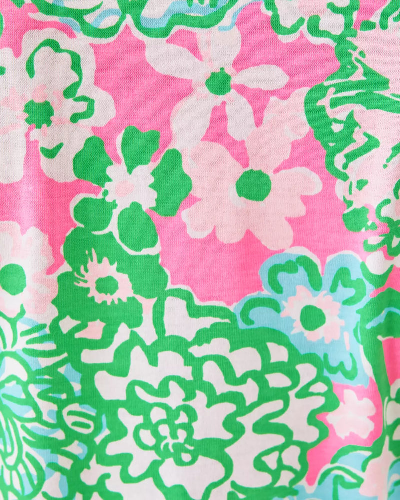 The "Multi Plumes In Bloom" Jannie V-Neck Dress by Lilly Pulitzer