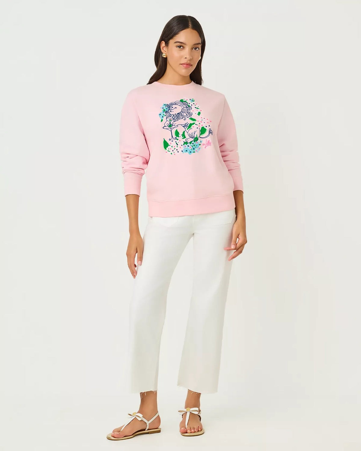 The "Lydia Lion" Ballad Sweatshirt by Lilly Pulitzer