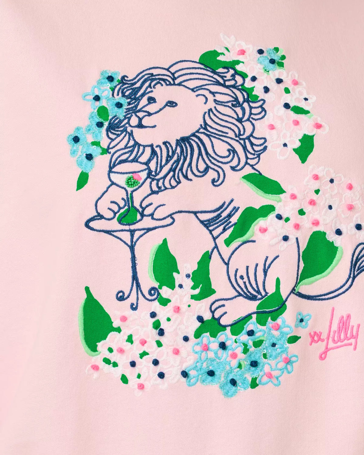 The "Lydia Lion" Ballad Sweatshirt by Lilly Pulitzer