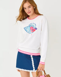 The "Hermit Crab" Ballad Cotton Sweatshirt by Lilly Pulitzer