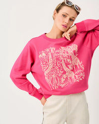 The "Pink Aster Safari" Ballad Sweatshirt by Lilly Pulitzer