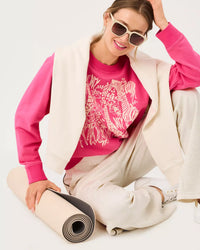 The "Pink Aster Safari" Ballad Sweatshirt by Lilly Pulitzer