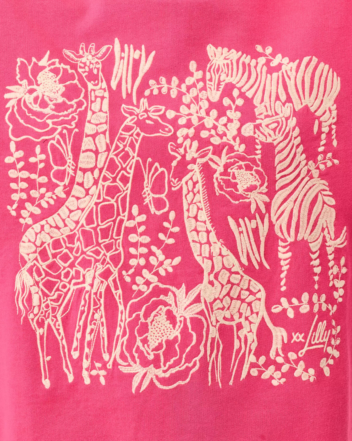 The "Pink Aster Safari" Ballad Sweatshirt by Lilly Pulitzer