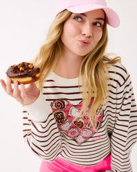 The "Box of Chocolates" Ballad Long Sleeve Top by Lilly Pulitzer