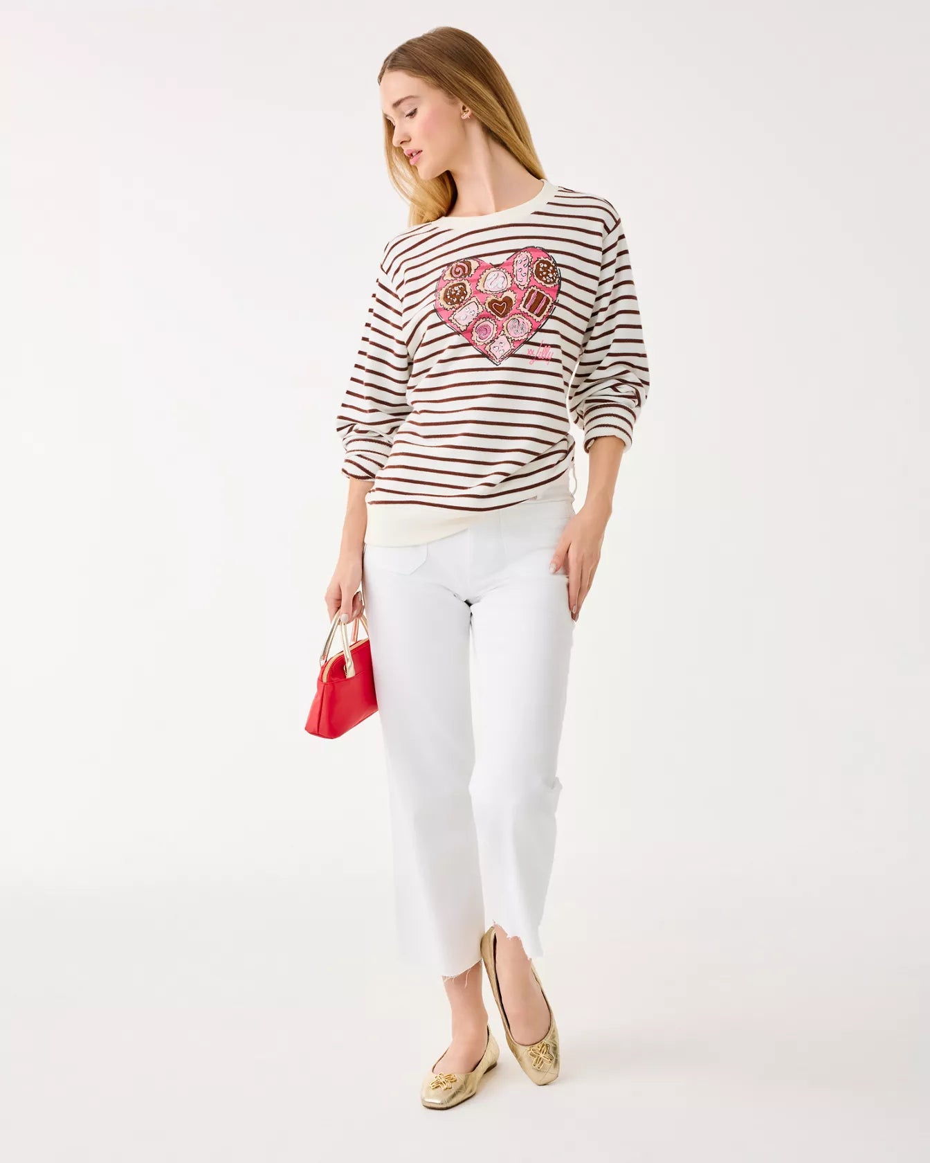 The "Box of Chocolates" Ballad Long Sleeve Top by Lilly Pulitzer