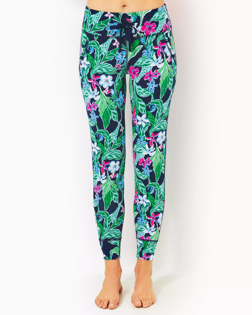 The "Untamed" UPF 50+ Luxletic 28" Island Mid-Rise Jogger by Lilly Pulitzer