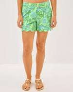 The "Catchin Rays" 5" Buttercup Mid Rise Shorts by Lilly Pulitzer