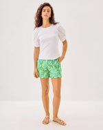 The "Catchin Rays" 5" Buttercup Mid Rise Shorts by Lilly Pulitzer