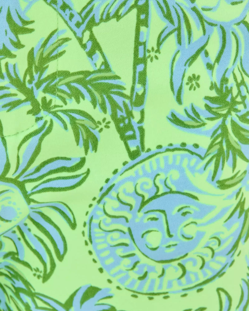 The "Catchin Rays" 5" Buttercup Mid Rise Shorts by Lilly Pulitzer