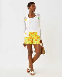 The "Zesty" 5" Buttercup Mid Rise Short by Lilly Pulitzer