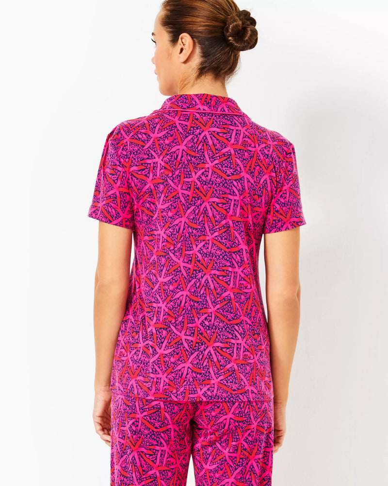 The "Passion Fruit Pink Star Searching" PJs by Lilly Pulitzer