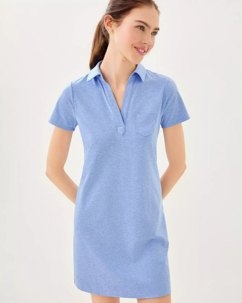 The "Heathered Jacaranda Blue" UPF 50+ Dune Dress by Lilly Pulitzer