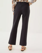 The "Noir" 28" Christabel Ponte Crop Flare Pant by Lilly Pulitzer