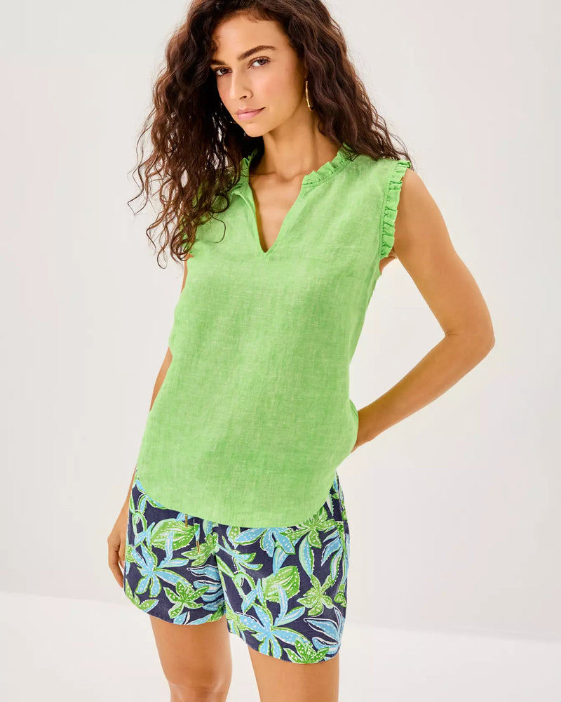 The "Tropical Tango" 5" Croix Linen Short by Lilly Pulitzer