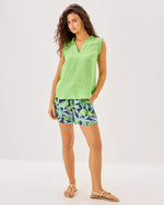 The "Tropical Tango" 5" Croix Linen Short by Lilly Pulitzer