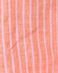 The "Sunset Orange X Saint Tropez Stripe" 5" Croix Linen Short by Lilly Pulitzer