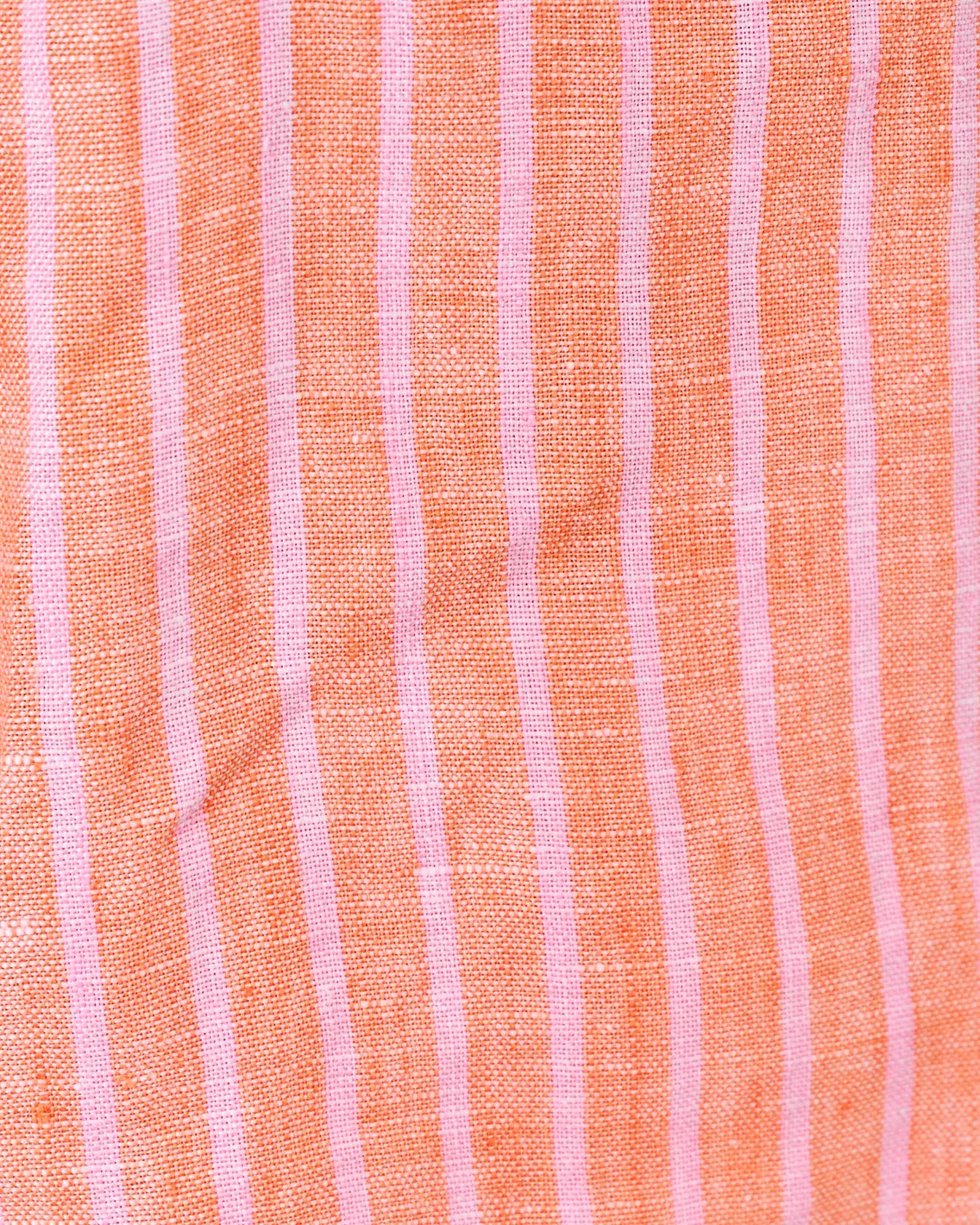 The "Sunset Orange X Saint Tropez Stripe" 5" Croix Linen Short by Lilly Pulitzer