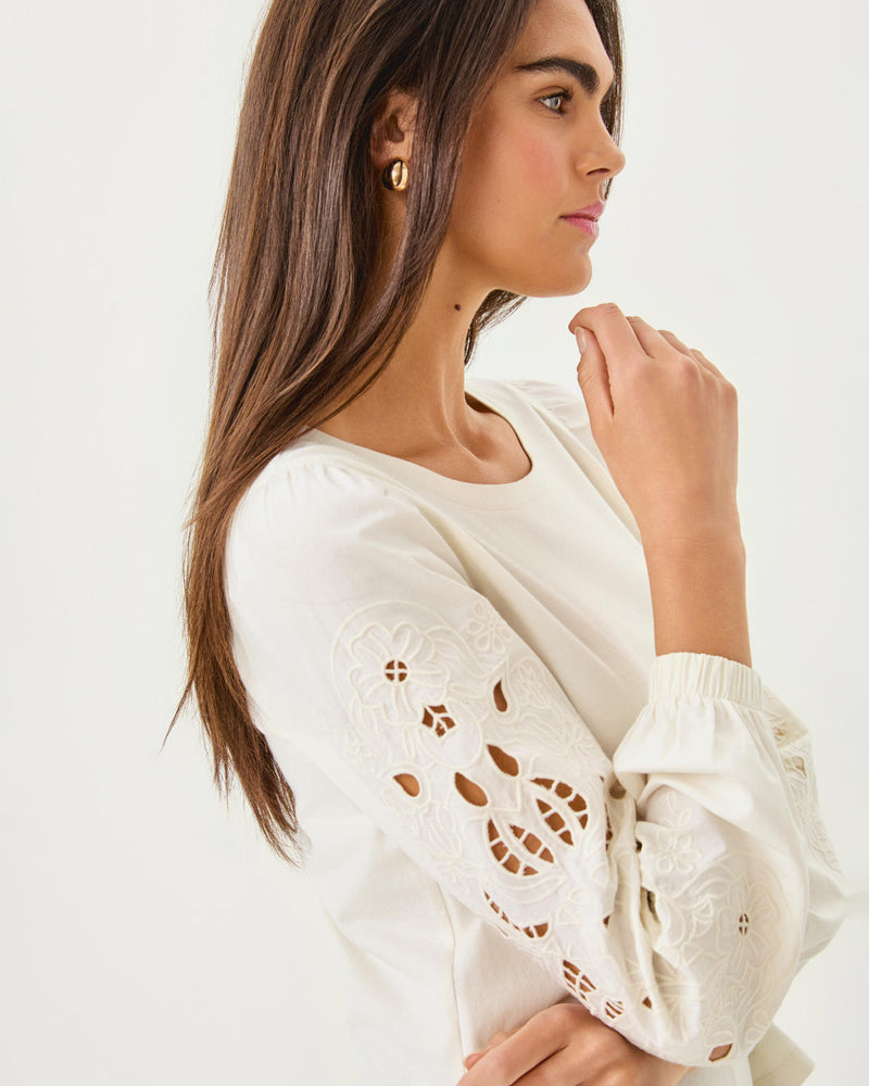 The "Coconut" Isley Knit Top by Lilly Pulitzer
