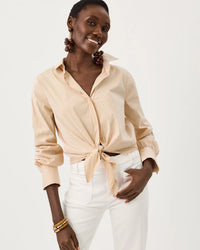 The "Iced Latte" Tie Lilly Shirt by Lilly Pulitzer
