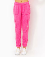 The "Heathered Passion Fruit Pink" UPF 50+ 28.5" Eva Pant by Lilly Pulitzer