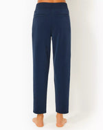 The "Low Tide Navy" UPF 50+ 27" Riley Pant by Lilly Pulitzer