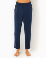 The "Low Tide Navy" UPF 50+ 27" Riley Pant by Lilly Pulitzer