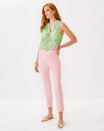 The "Pink Muse" 29" Ana High Rise Pant by Lilly Pulitzer