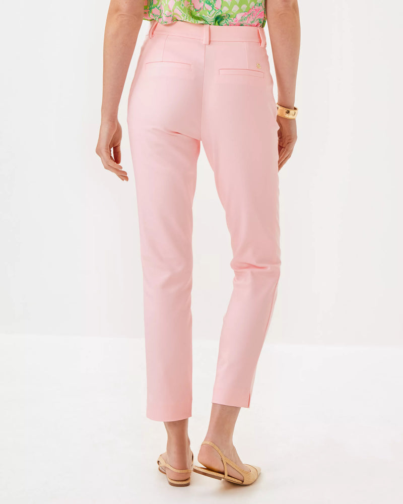 The "Pink Muse" 29" Ana High Rise Pant by Lilly Pulitzer