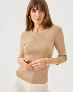 The "Sand Bar Metallic" Esli Sweater by Lilly Pulitzer
