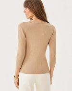 The "Sand Bar Metallic" Esli Sweater by Lilly Pulitzer