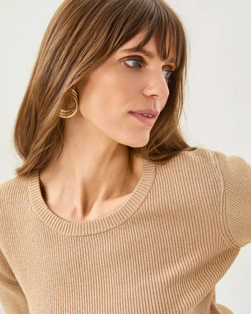 The "Sand Bar Metallic" Esli Sweater by Lilly Pulitzer