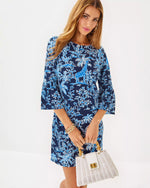 The "Low Tide Navy Tall Tales" Rozaline Dress by Lilly Pulitzer