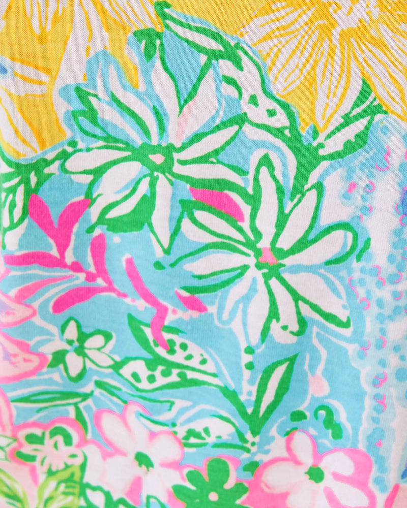 The "Multi Bright Delight Patch" Cody Short Sleeve Dress by Lilly Pulitzer