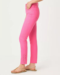 The "Cherry Blossom Pink" 29" South Ocean High Rise Skinny Jean by Lilly Pulitzer