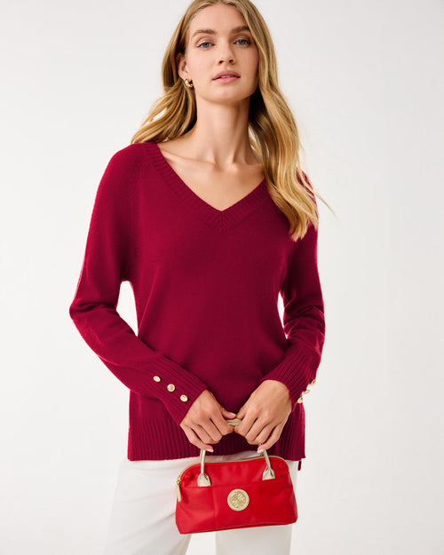 The “Malbec Red” Kaycee Sweater by Lilly Pulitzer