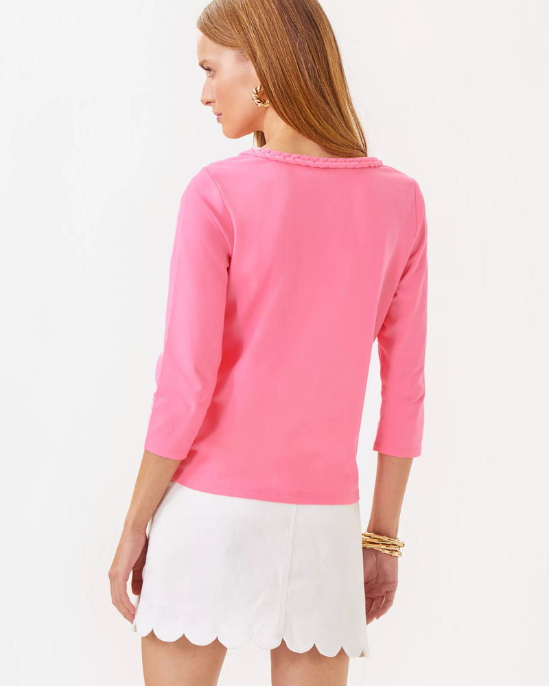 The "Rousseau Pink" Paulson Knit Top by Lilly Pulitzer