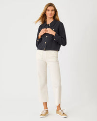 The "Noir" Seaspray Linen Jacket by Lilly Pulitzer
