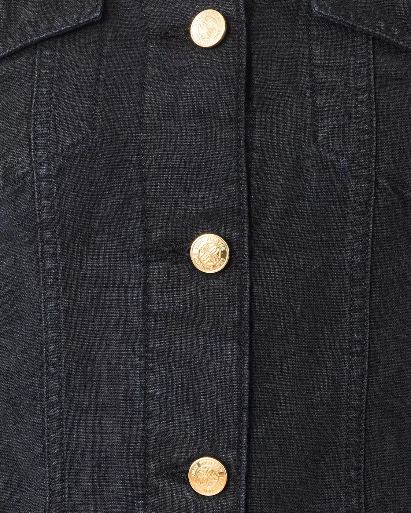 The "Noir" Seaspray Linen Jacket by Lilly Pulitzer