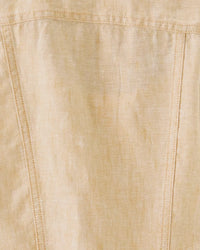 The "Wicker Tan" Seaspray Linen Jacket by Lilly Pulitzer