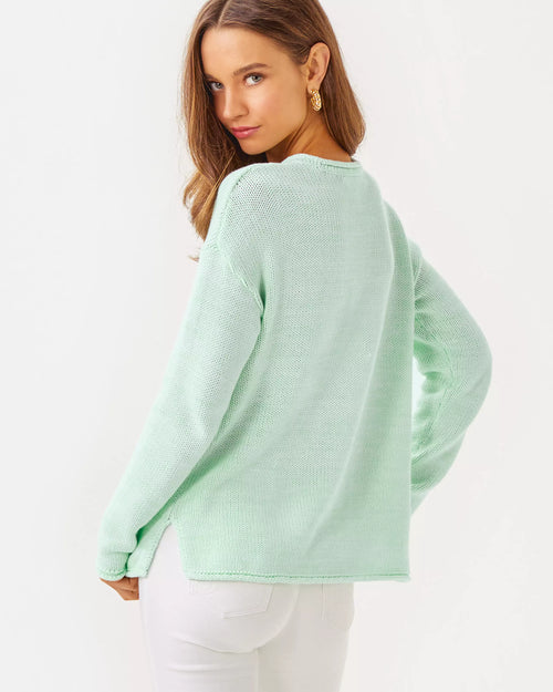 The "Creme De Menthe Marl" Lotan Sweater by Lilly Pulitzer