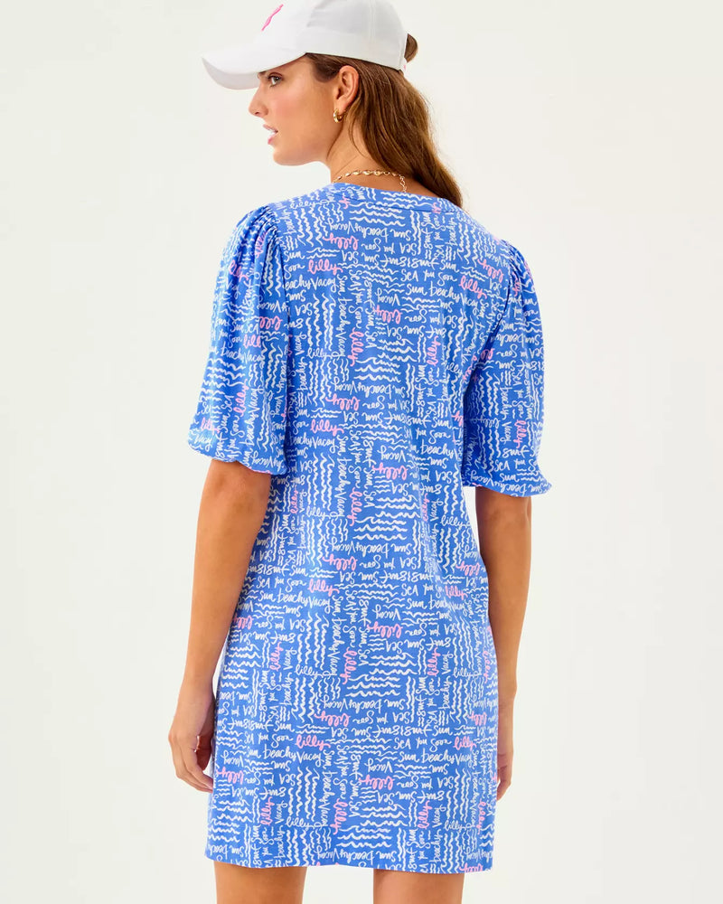 The "Sunwashed Blue Seacrets" Colson Dress by Lilly Pulitzer