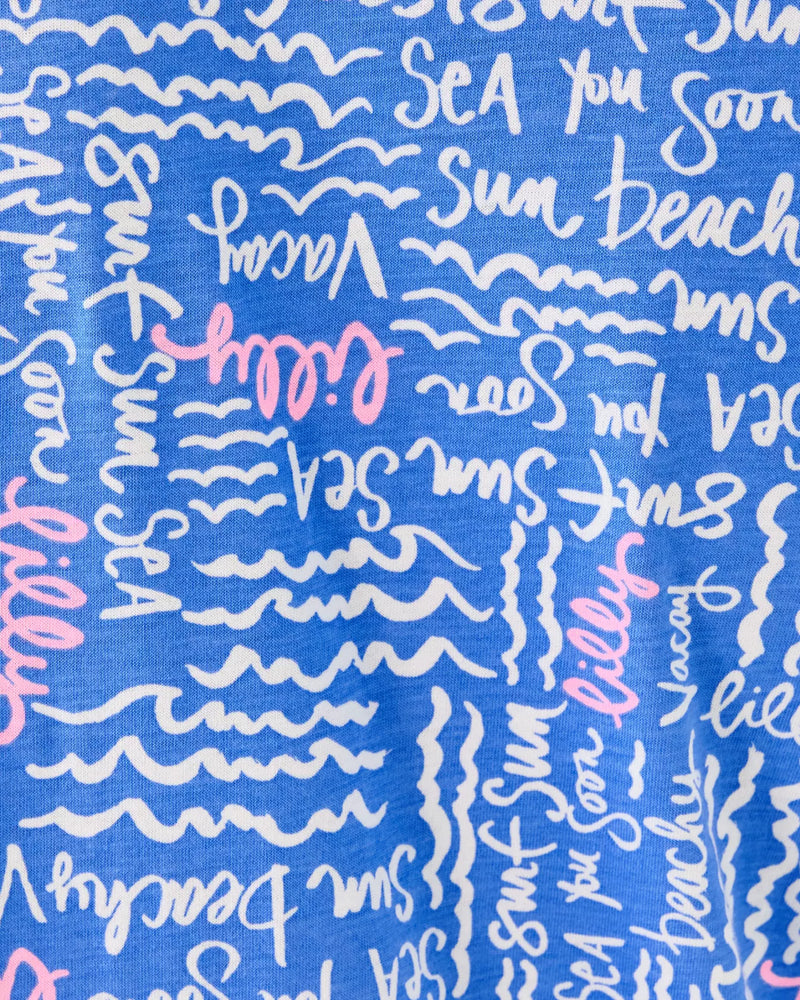 The "Sunwashed Blue Seacrets" Colson Dress by Lilly Pulitzer