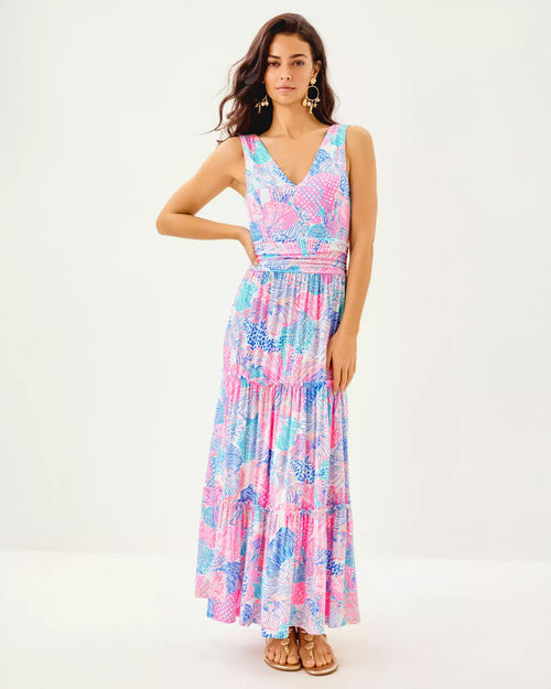 The "Roar of the Seas" Skylar Midi Dress by Lilly Pulitzer