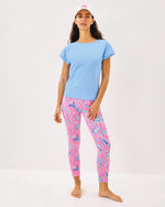 The "Jacaranda Blue" UPF 50+ Glenna Active Tee by Lilly Pulitzer