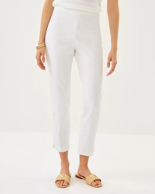The "Resort White" Nancee Crop Pant by Lilly Pulitzer